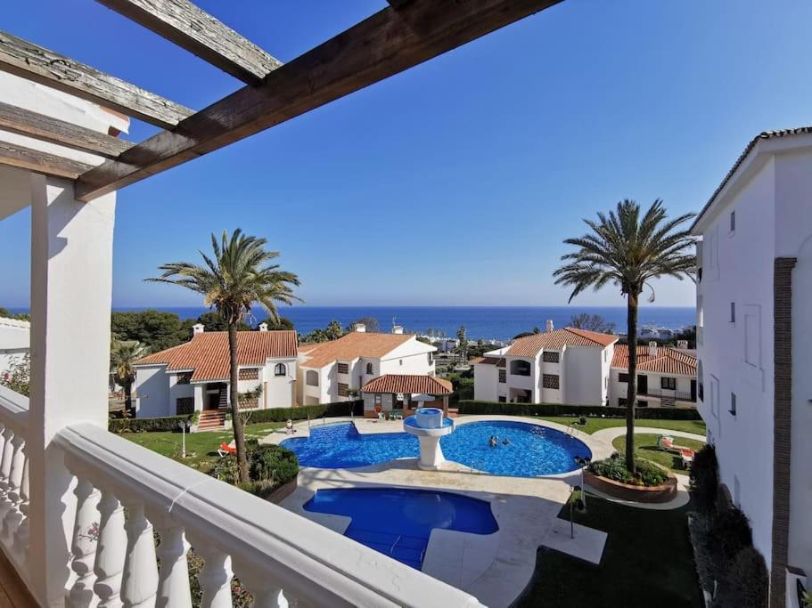 2Br+1Bthr Precioso Apartamento Con Vistas Al Mar Міхас Екстер'єр фото